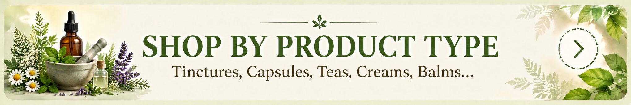 SHOP BY PRODUCT TYPE BANNER