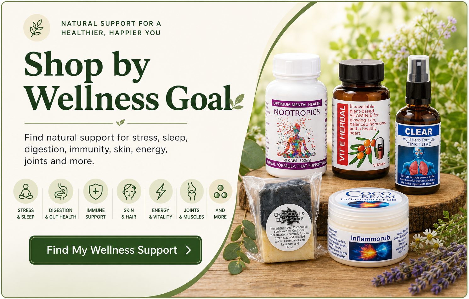 BANNER SHOP BY WELLNESS GOAL LANDING PAGE V
