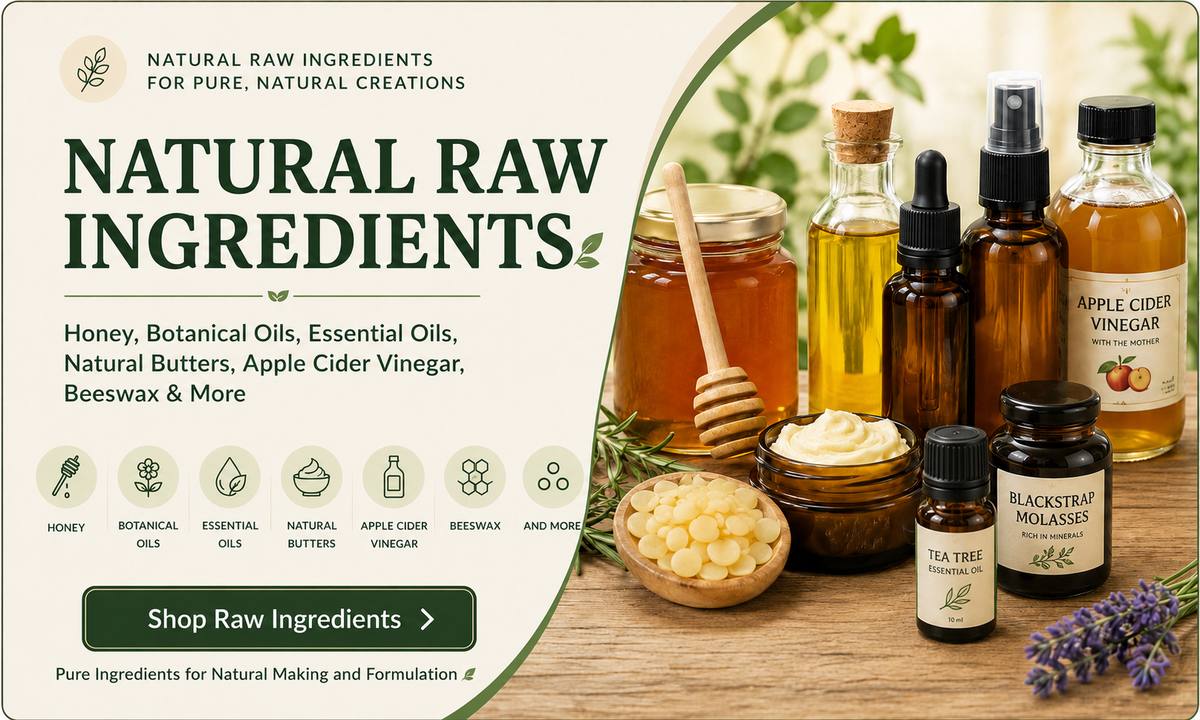LANDING PAGE NATURAL RAW INGREDIENTS