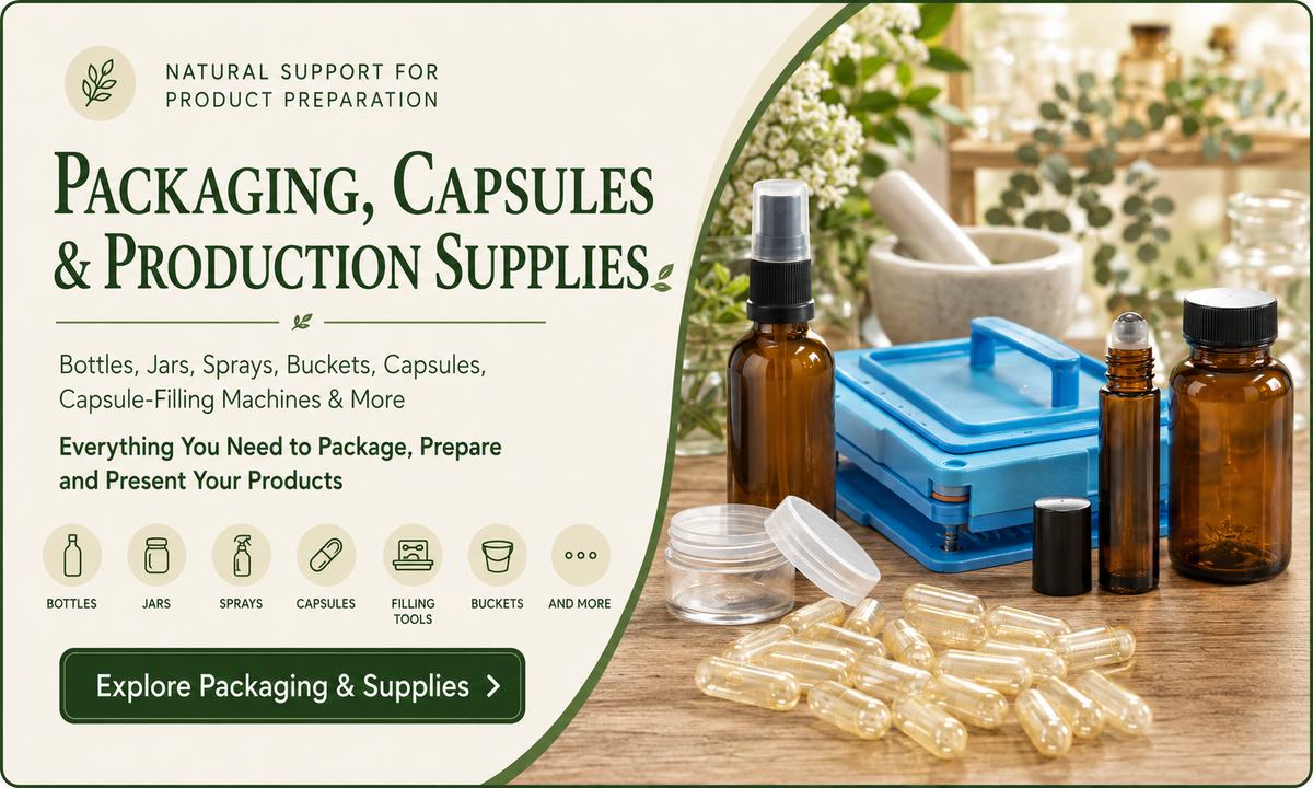 LANDING PAGE PACKAGING, CAPSULES & PRODUCTION SUPPLIES
