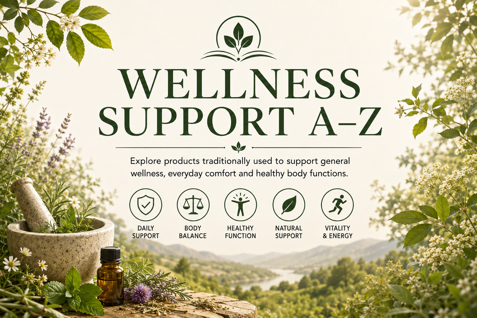 wellness support a to z banner